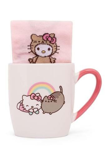 Hello Kitty x Pusheen Sock in a Mug Set