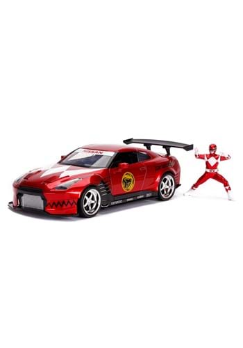 1 24 Scale Power Rangers 09 Nissan GT R w Red Ranger Figure