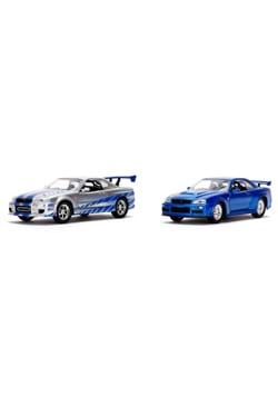 1 32 Scale Fast Furious Brians Nissan Skyline GT R 2 Pack