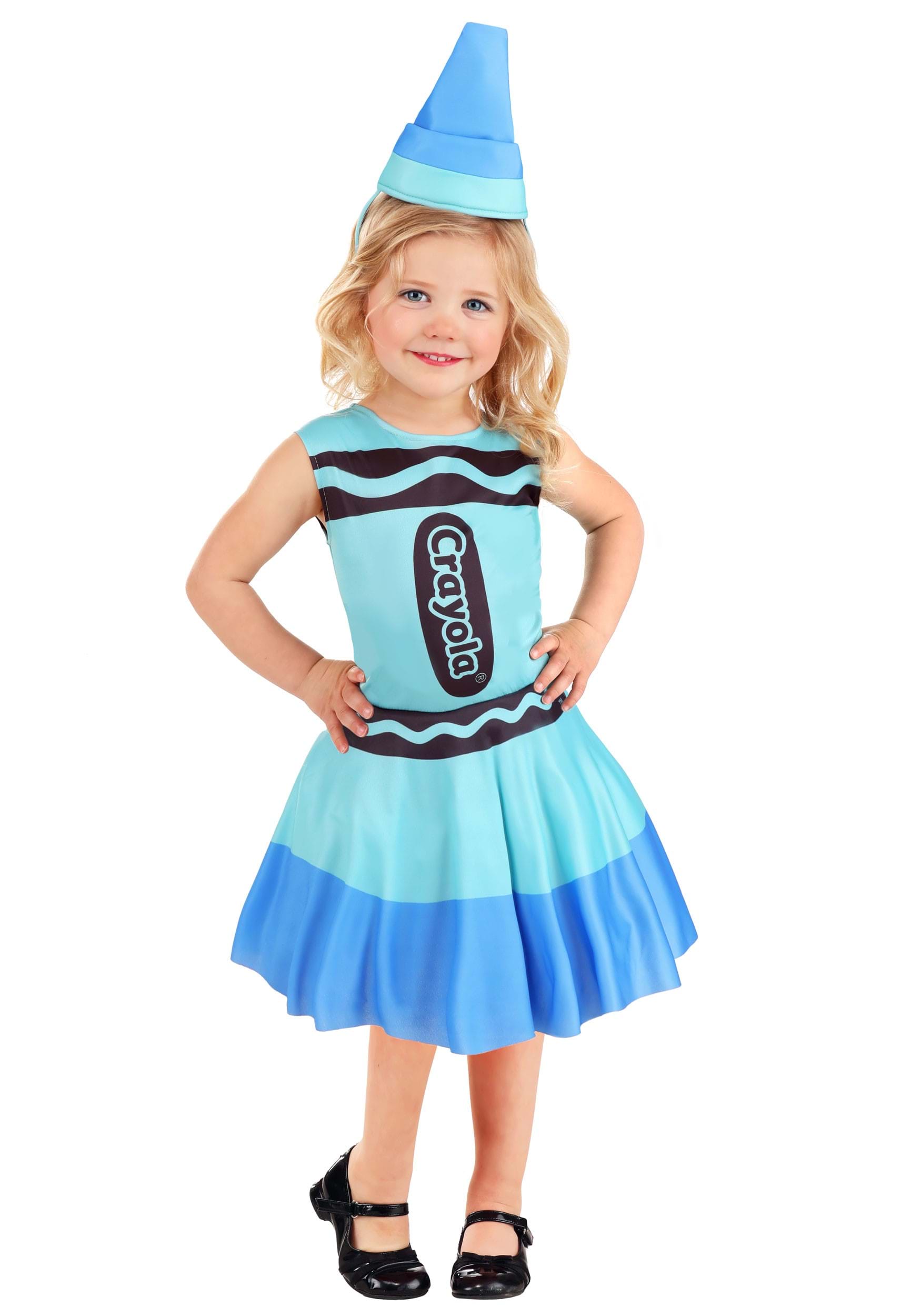 Blue Crayon Dress Toddler Costume