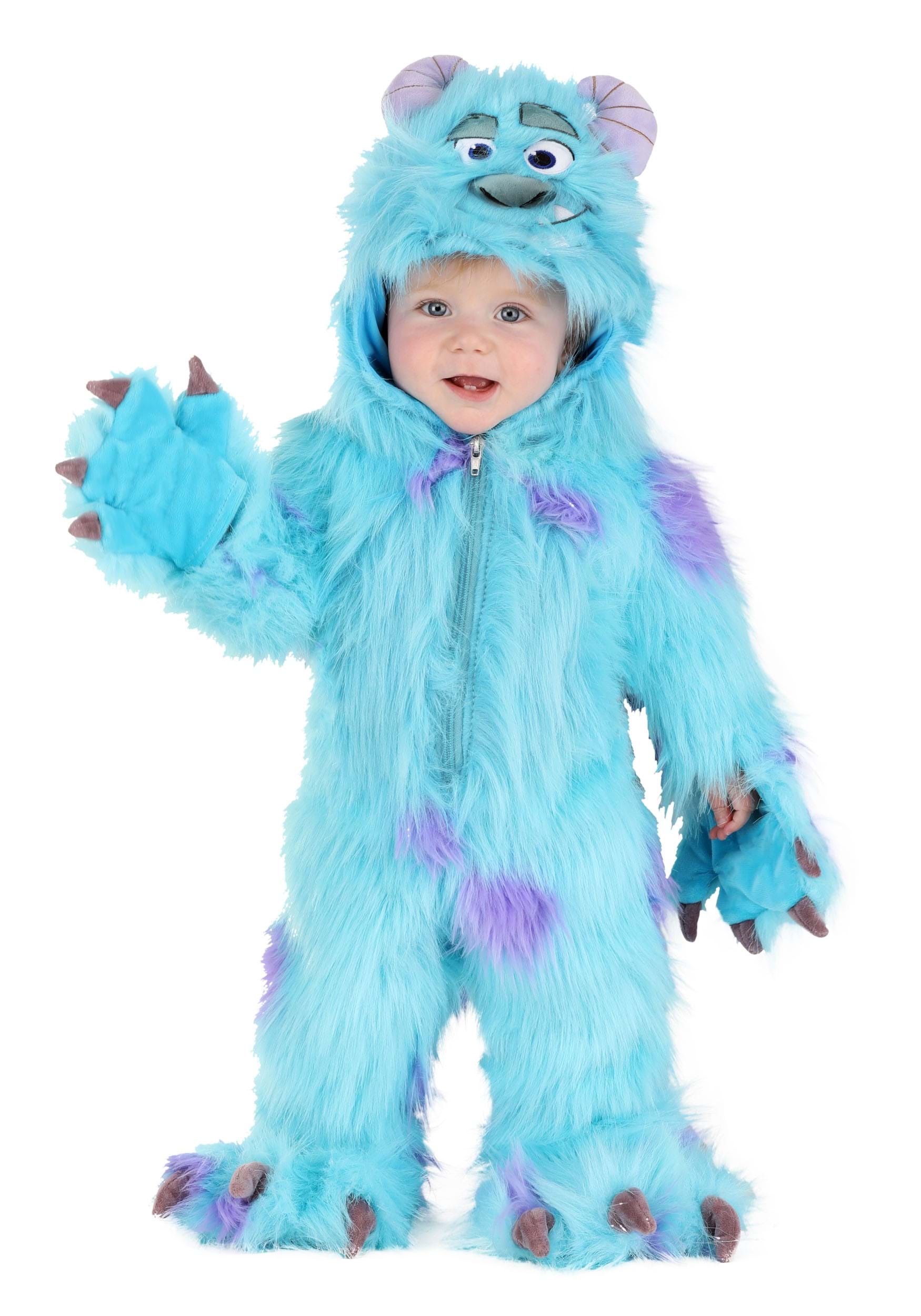 Photos - Fancy Dress Disney FUN Costumes Hooded Infant Sulley Monsters Inc Costume Purple/Brown 