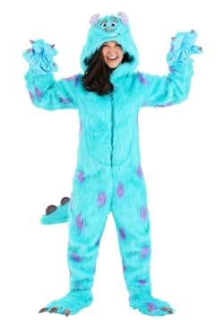 Adult Hooded Monsters Inc Sulley Costume Alt 1