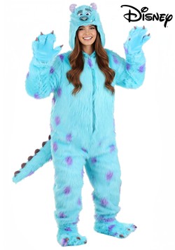 Plus Size Hooded Monsters Inc Sulley Costume Alt 8