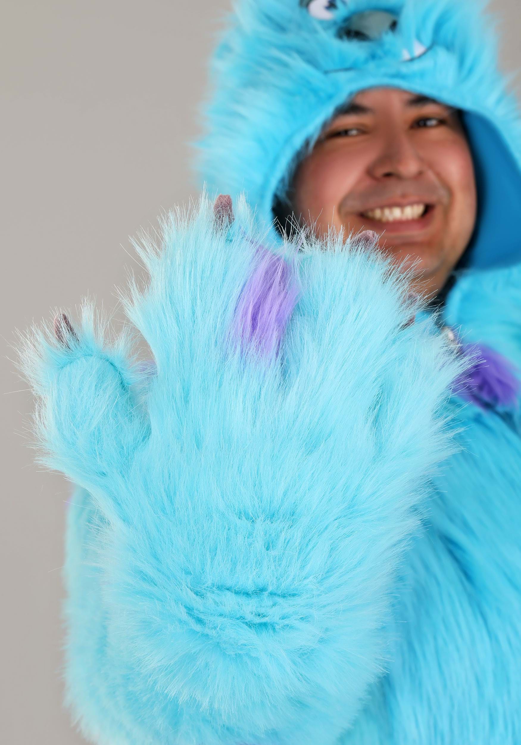 Plus Size Hooded Monsters Inc Sulley Costume For Adults , Disney Costumes