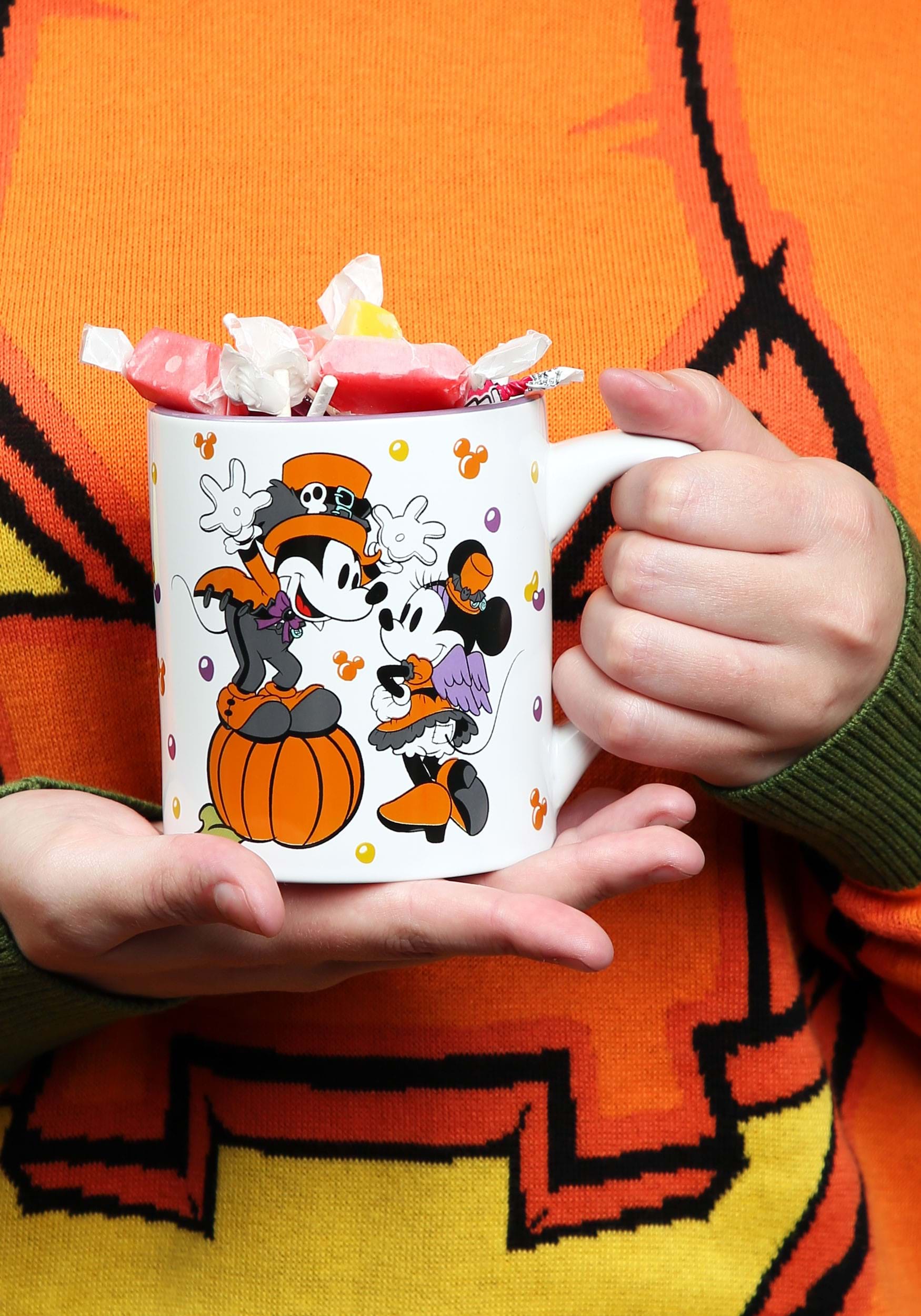 Mickey and Minnie Let's Party Disney Halloween Mug, Adult Unisex, Size: Standard