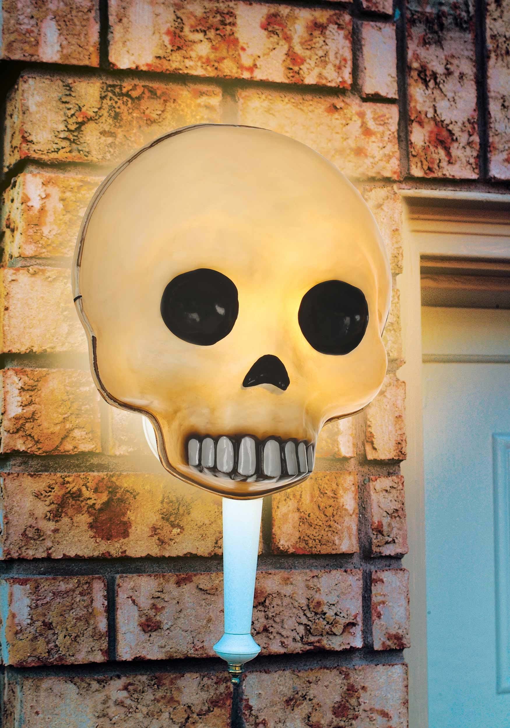 Photos - Other interior and decor COVER Seasons (HK) Ltd. Porch Light  or Wall Decoration Jawless Skull Yello 