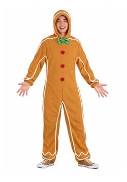 Gingerbread Man Onesie Costume for Adults upd