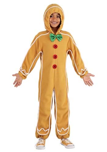 Kids Gingerbread Man Onesie Costume