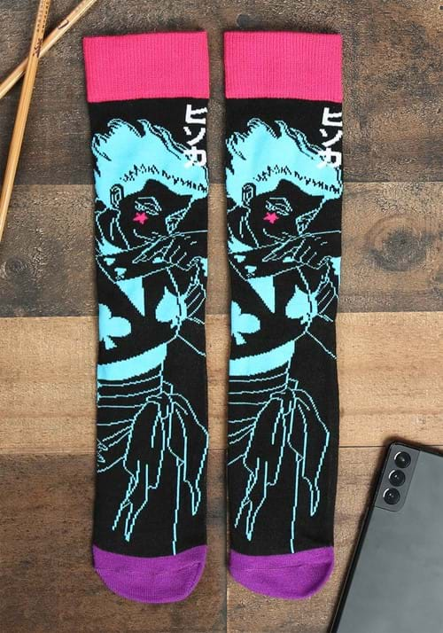 Hunter x Hunter Neon Hisoka Crew Socks_Uploaded