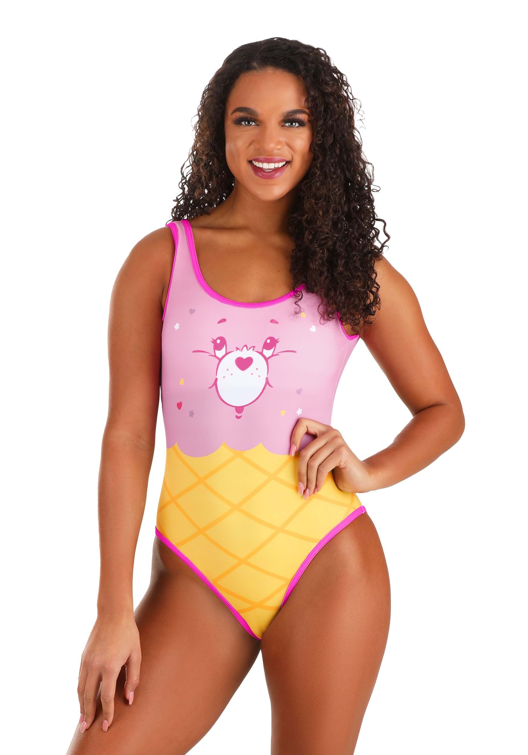 Cheer For Ice Cream Care Bears Women's Swimsuit , Care Bears Apparel