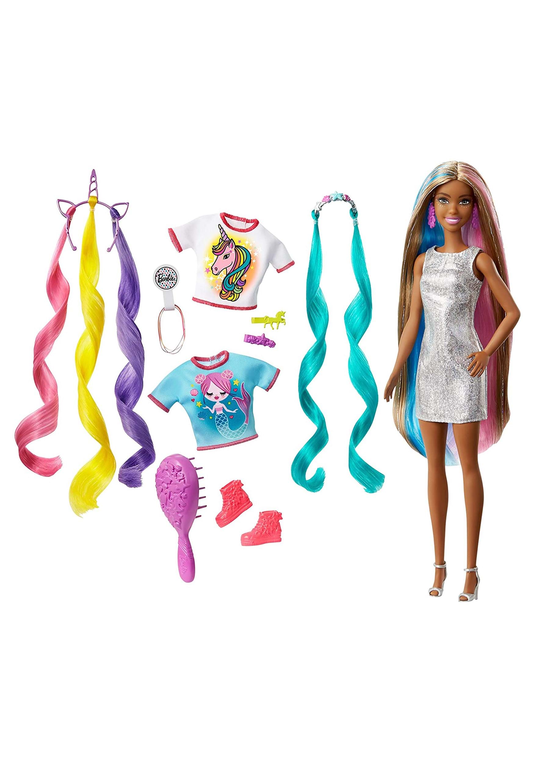 Fantasy Hair Brunette Barbie Doll