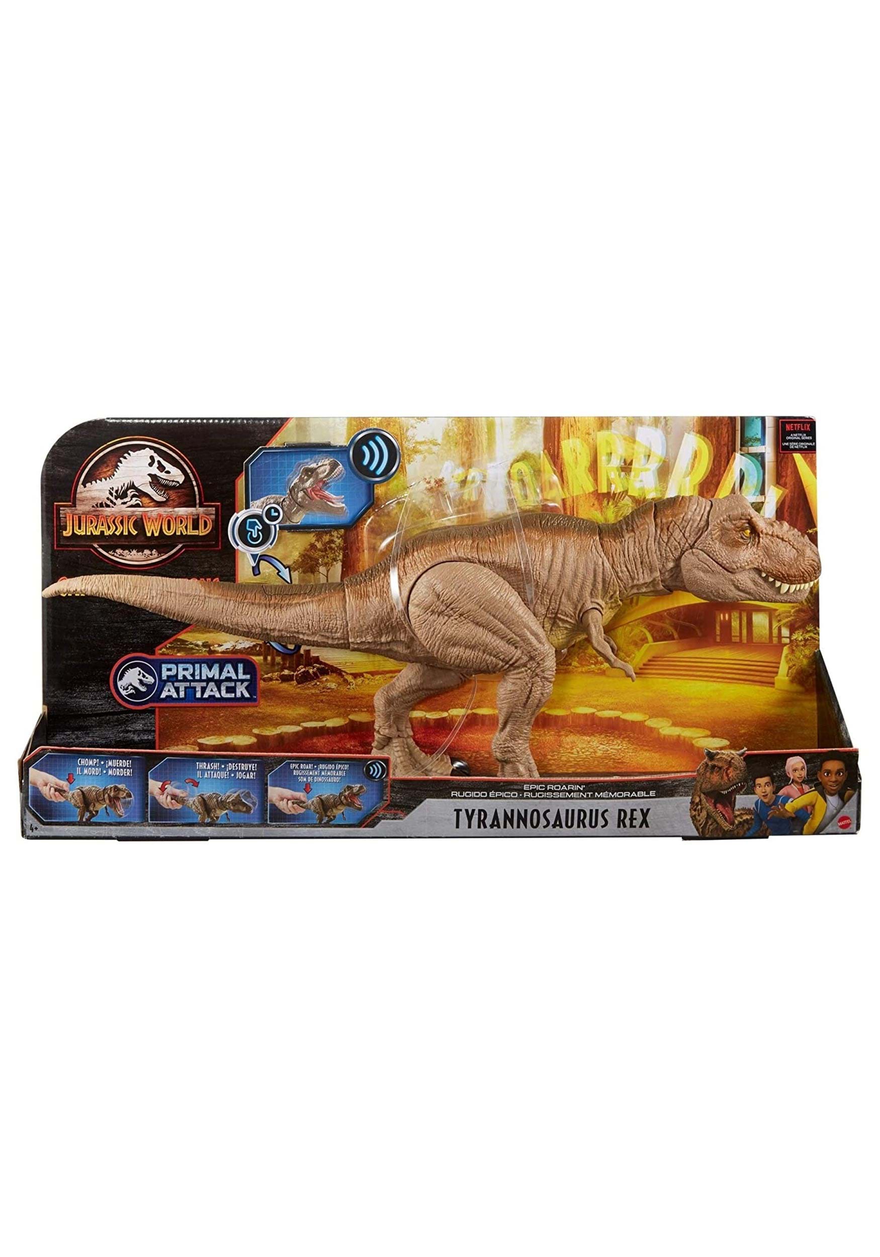 Boys Slippers Dinosaur T-Rex Bear Jurassic World Park 