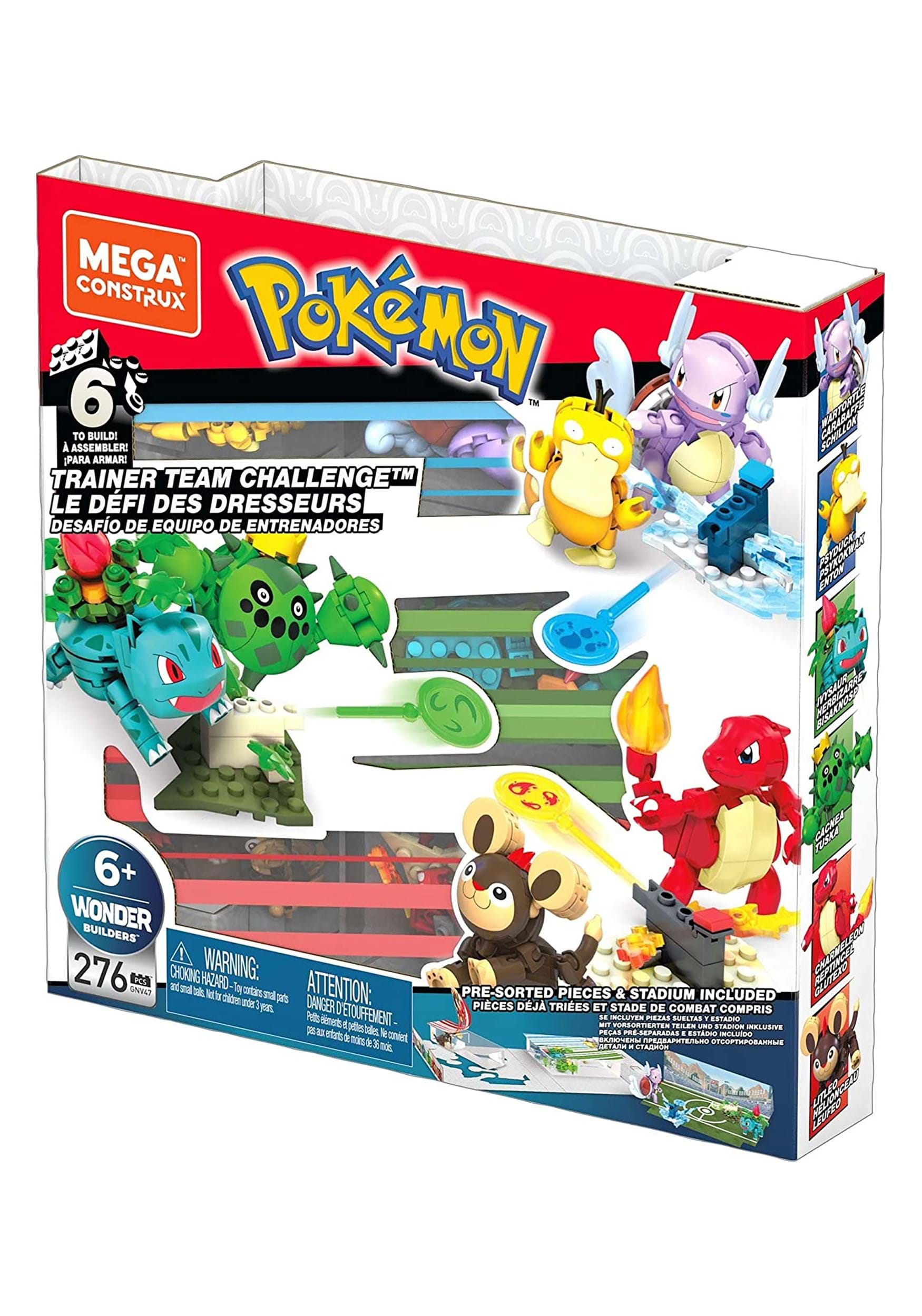 Mega Construx Pokémon Trainer Team Challenge Action Figure Set