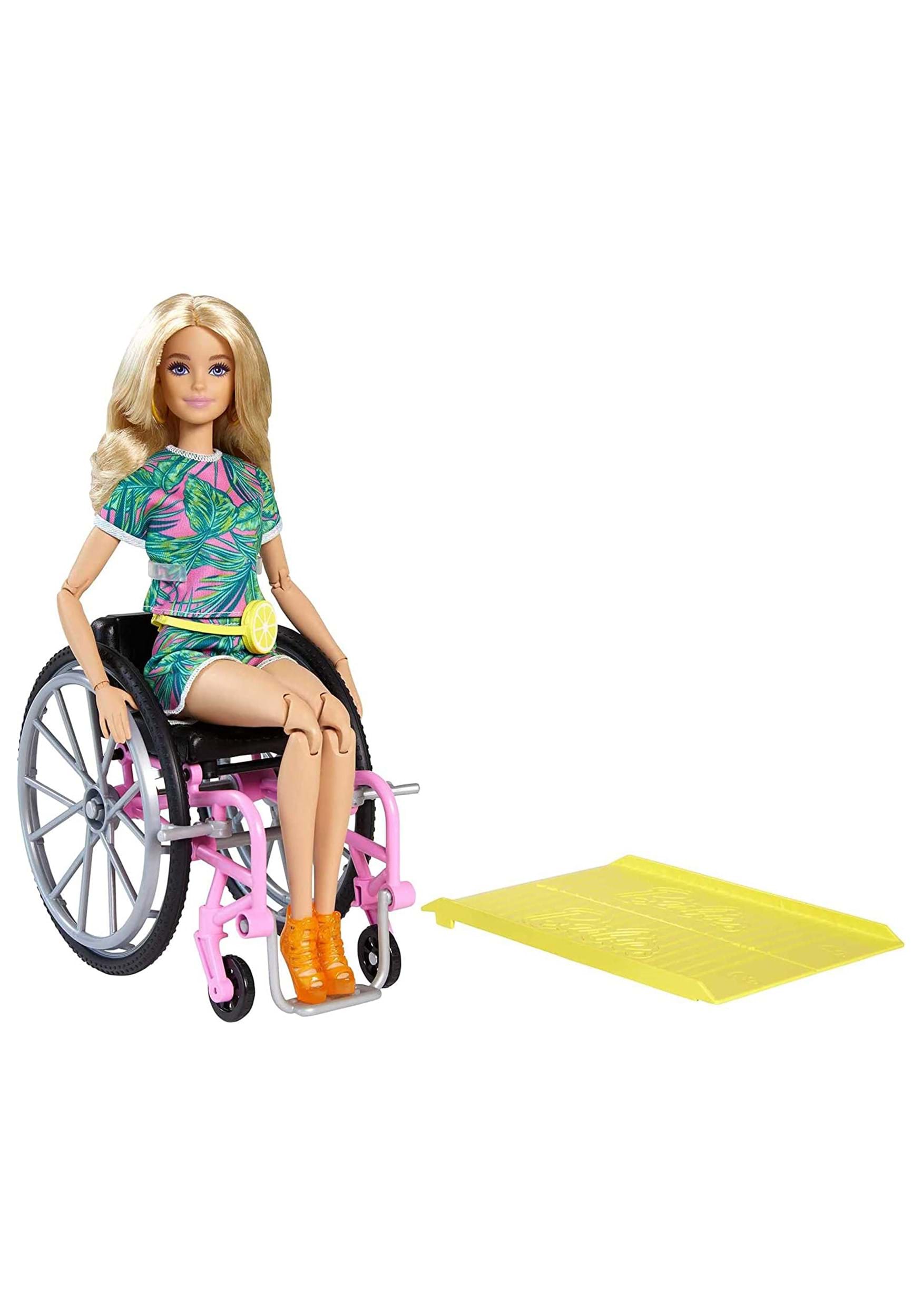Blonde Barbie Fashionistas Doll with Wheelchair