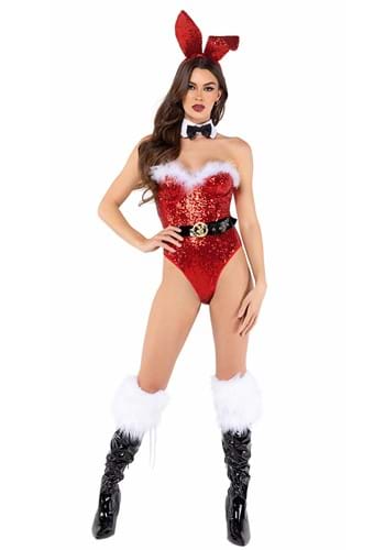 Womens Sexy Christmas Playboy Bunny Costume