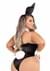 Plus Size Women's Black Playboy Bunny Costume