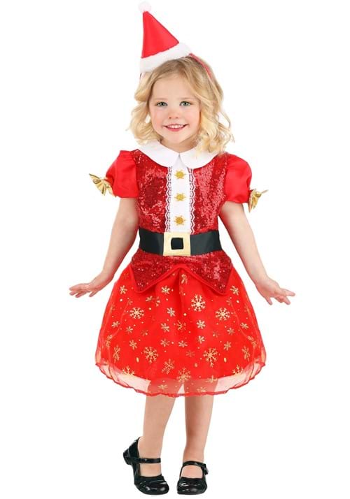Christmas Santa Girls Toddler Costume Dress