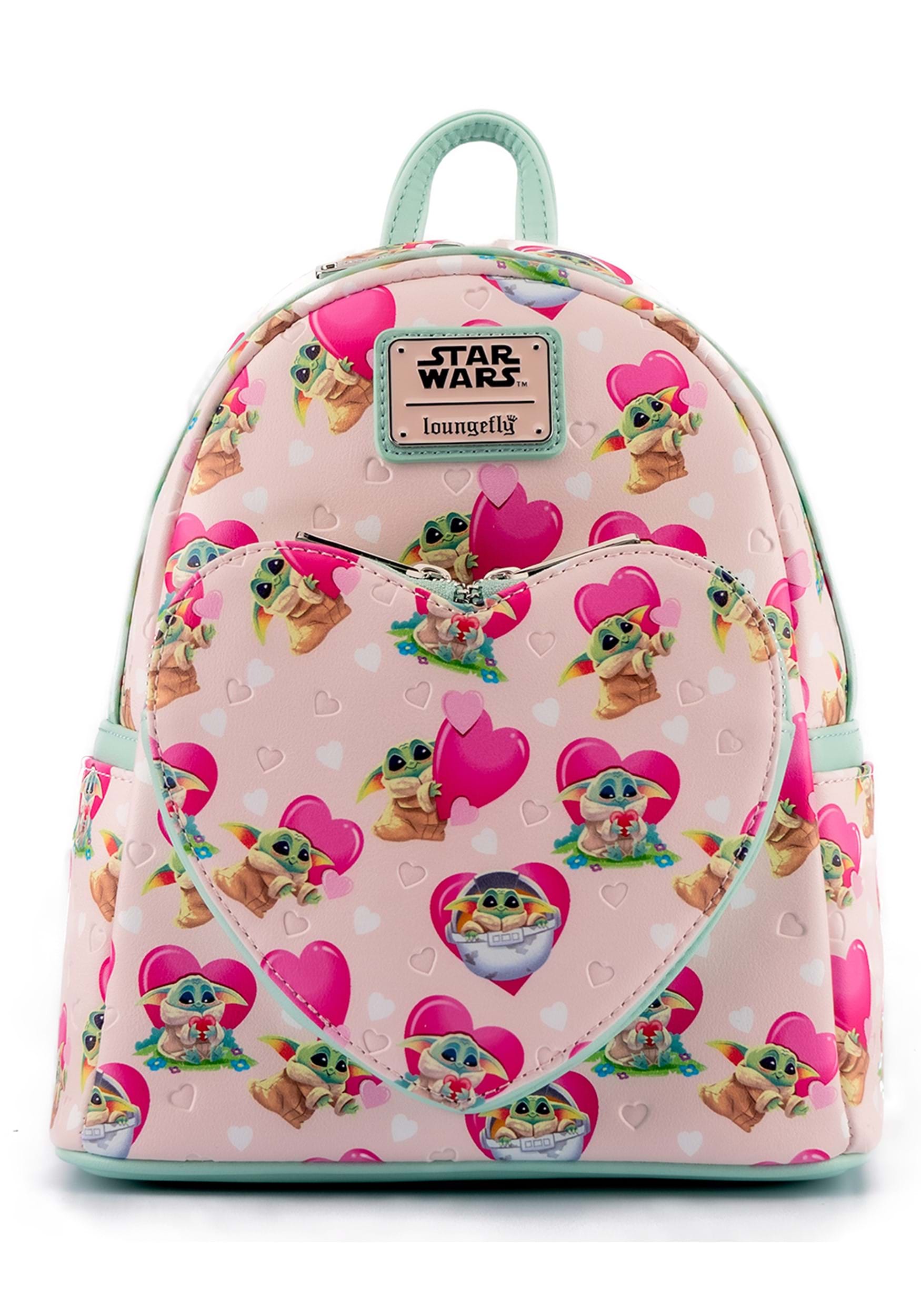 Loungefly Star Wars The Mandalorian Grogu Valentines Mini Backpack