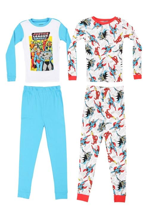 4 Pc Boys Justice League Sleep Set