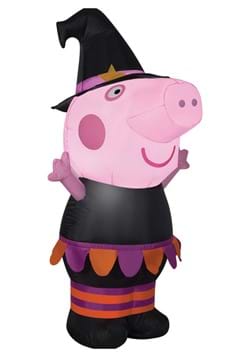Small 42 Inch Airblown Peppa Pig Witch Decoration