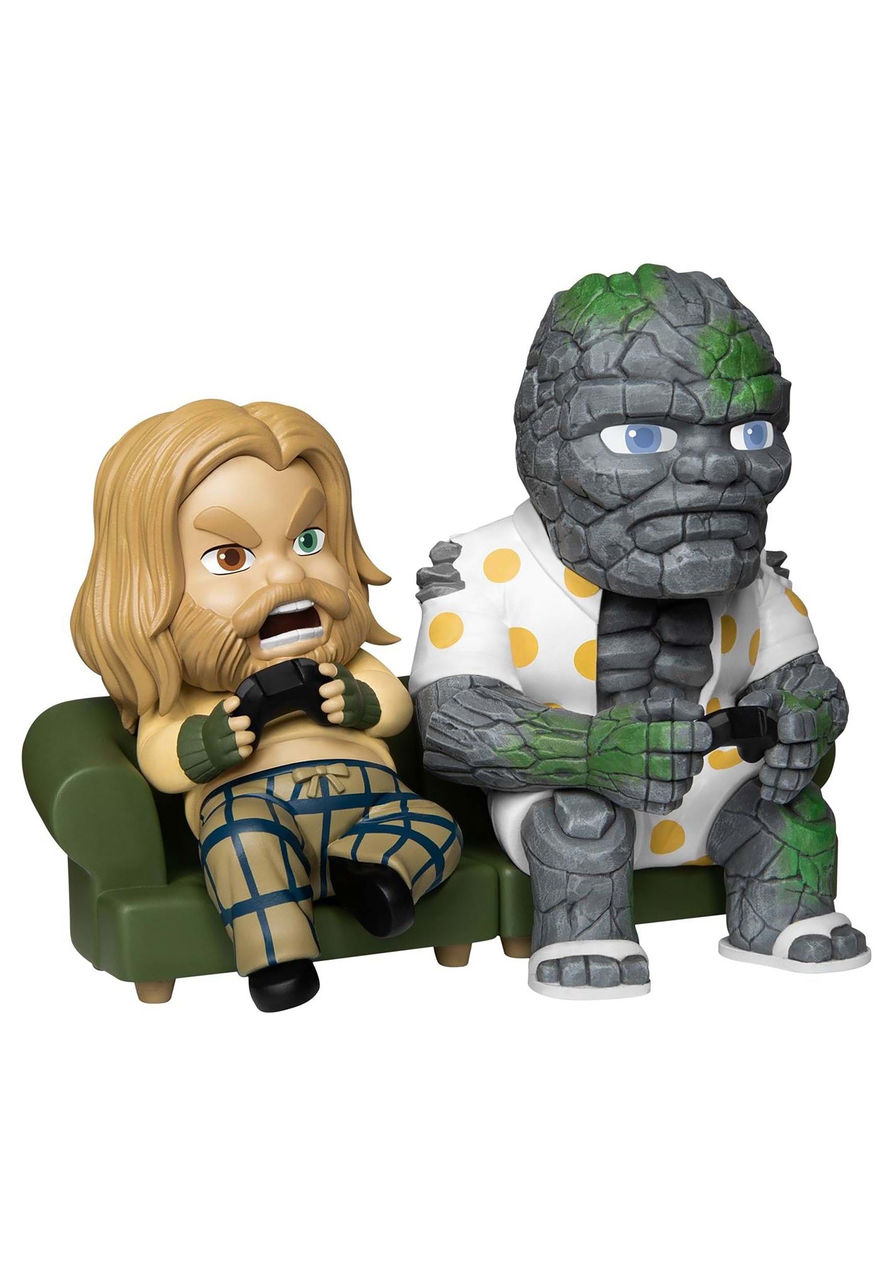 Beast Kingdom Avengers Endgame Bro Thor & Korg SDCC 2021 VInyl Figure