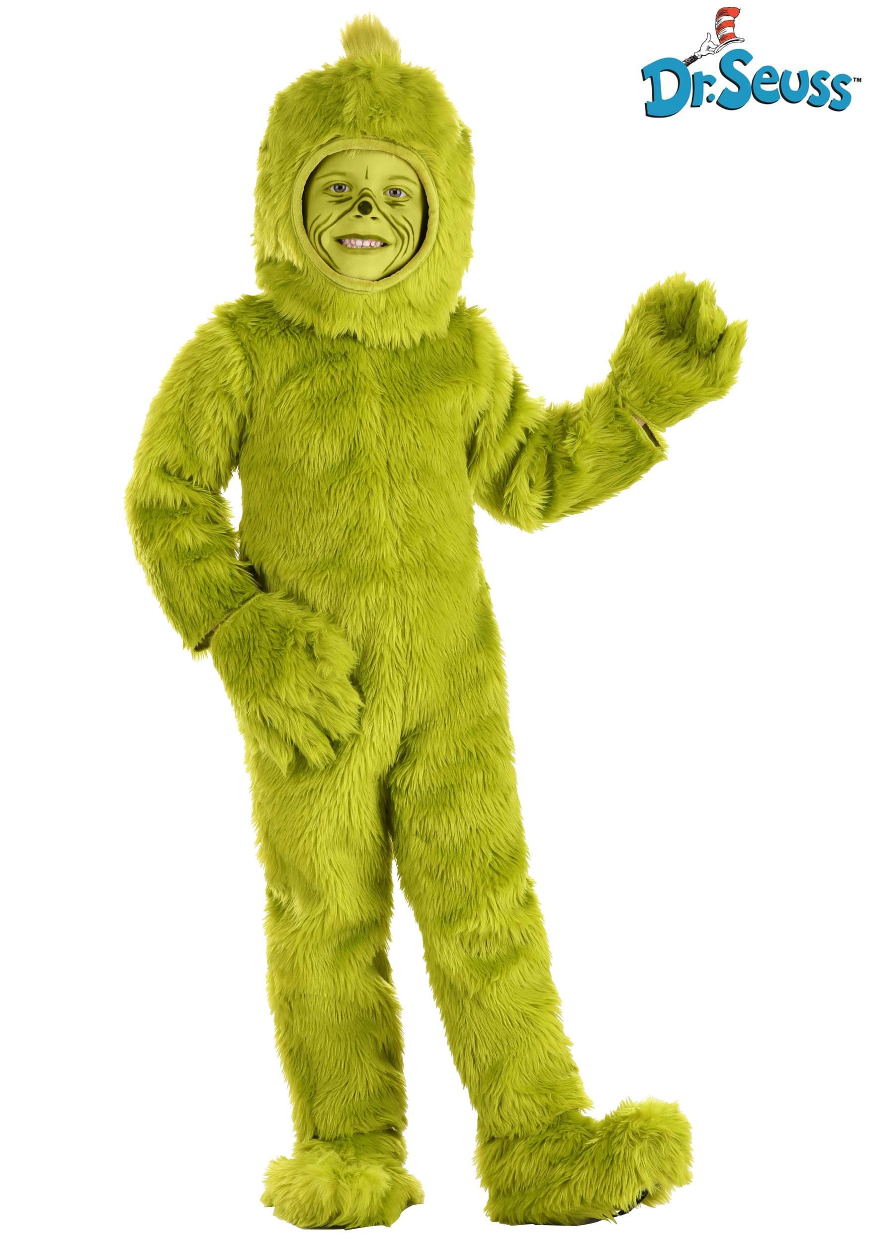 The Grinch Adult Santa Open Face Costume 
