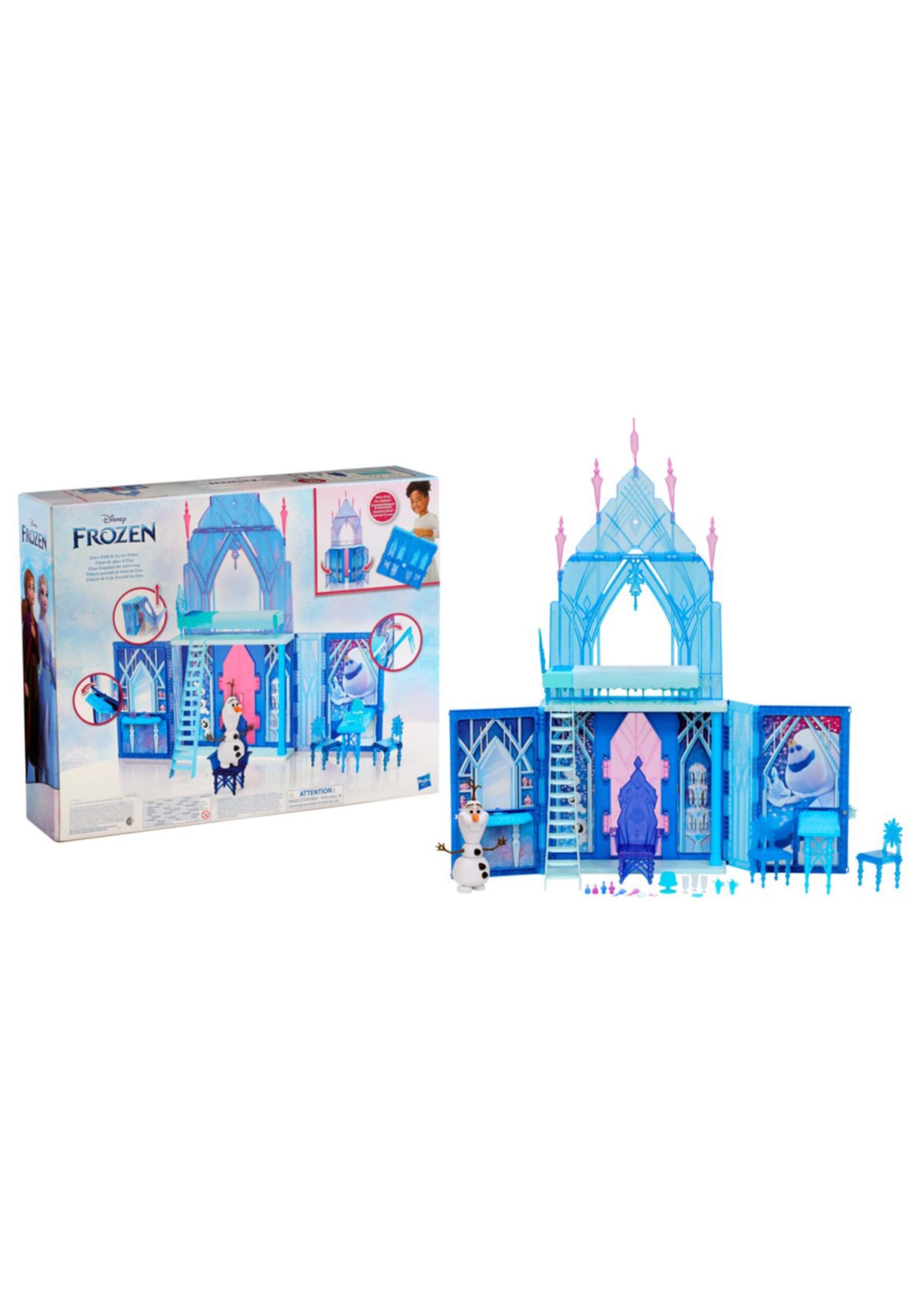 Disneys Frozen Elsas Fold and Go Ice Palace Playset with Olaf