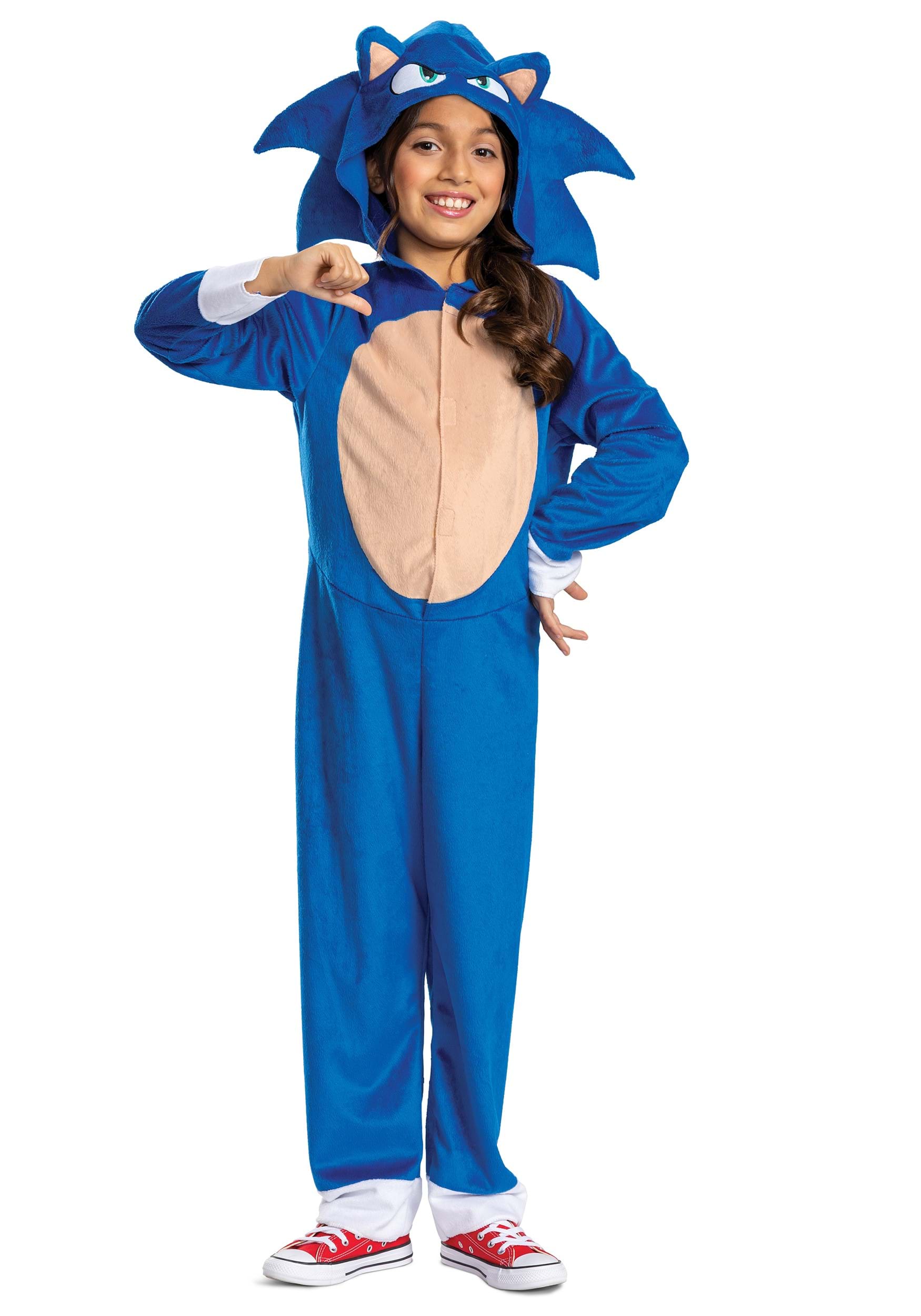 Sonic The Hedgehog Full Body Deluxe Kid's Costume