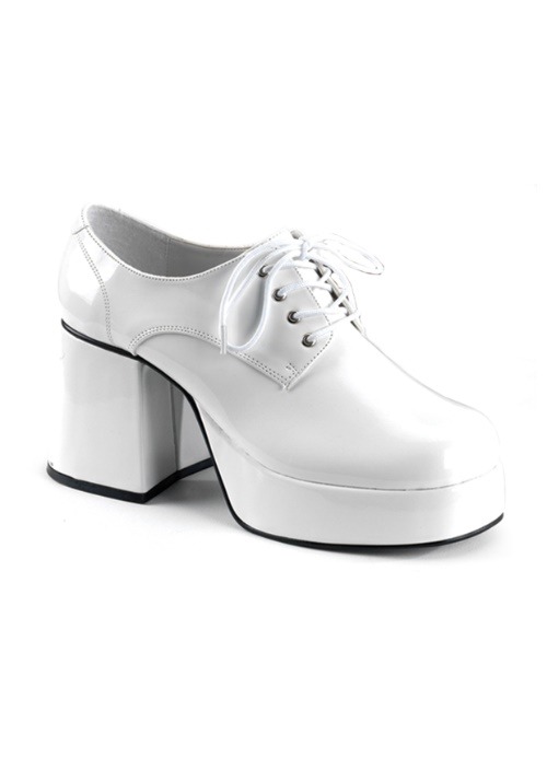 Men s White Platform Costume Shoes 54.99