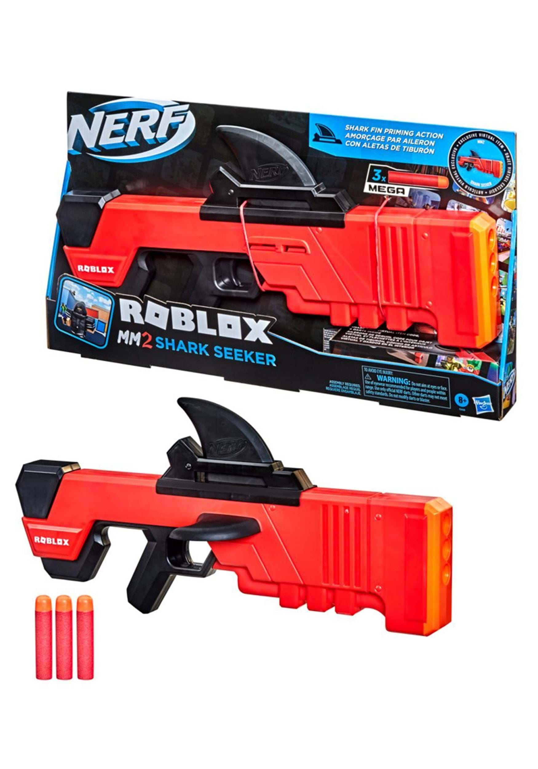 Nerf Roblox MM2 Shark Seeker Dart Blaster Gun - Multicolor