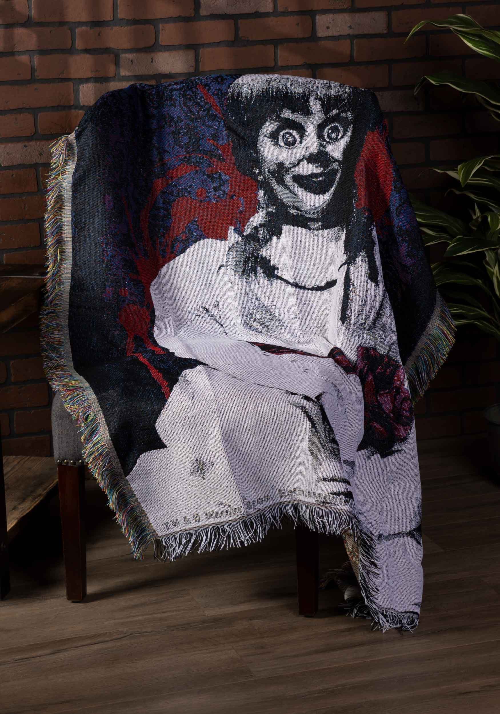 Anabelle with Red Bow Tapestry Throw