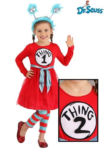 Dr. Seuss Thing 1 2 Toddler Girls Costume