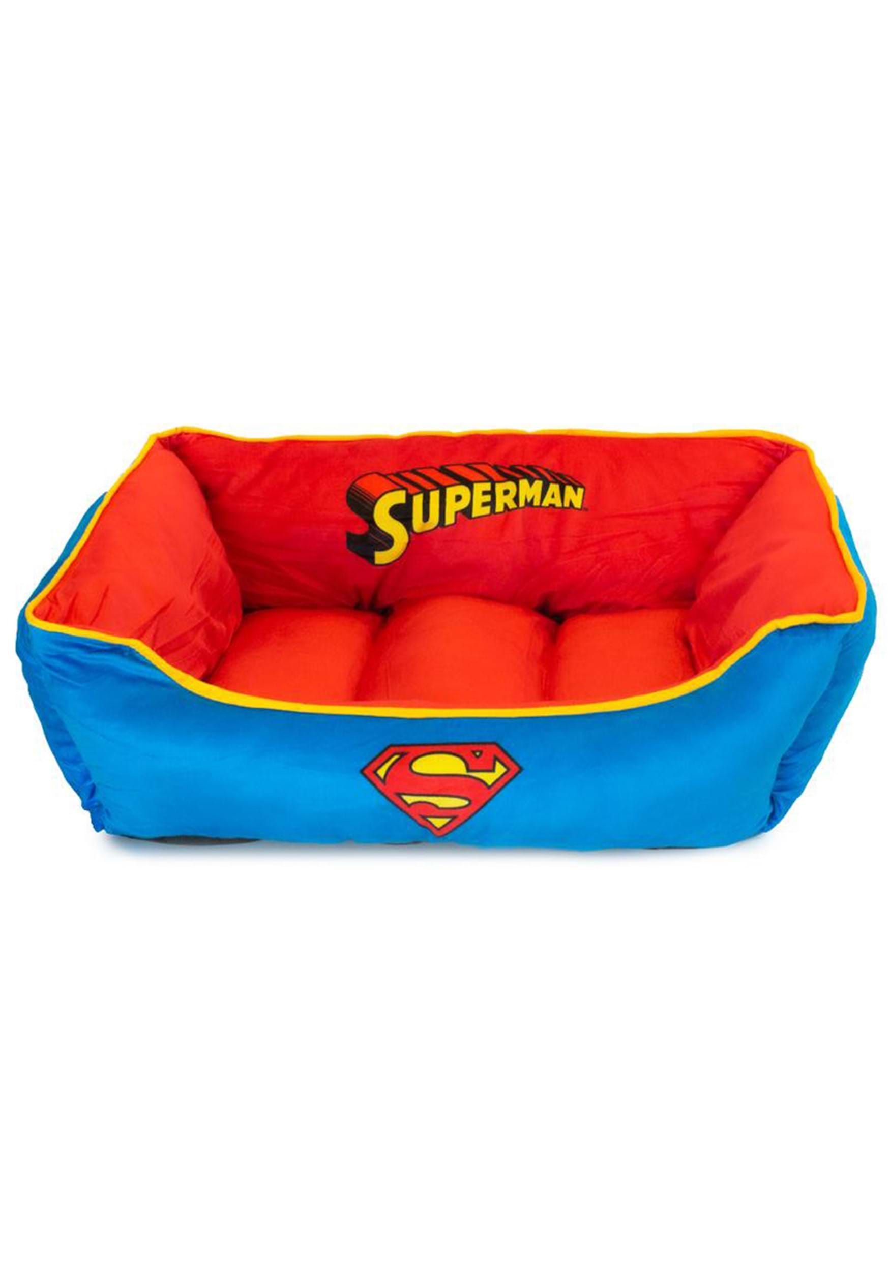 Red and Blue Superman Pet Bed