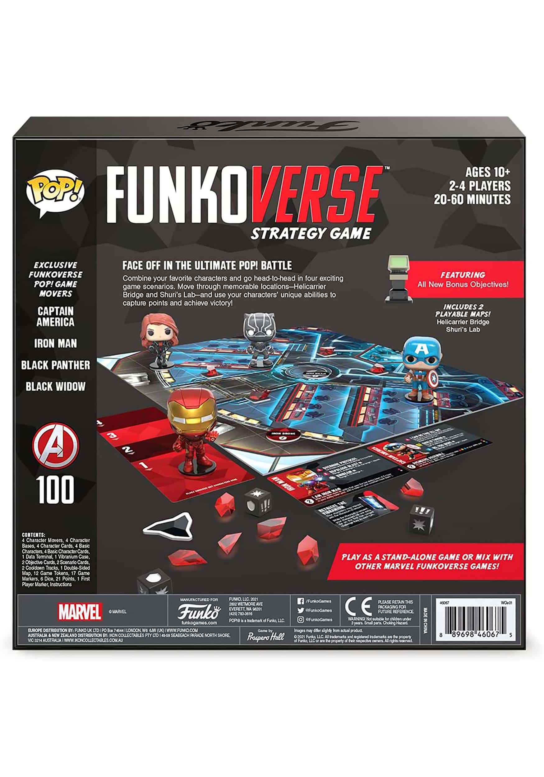 Funkoverse Marvel 100 4-Pack Strategy Game