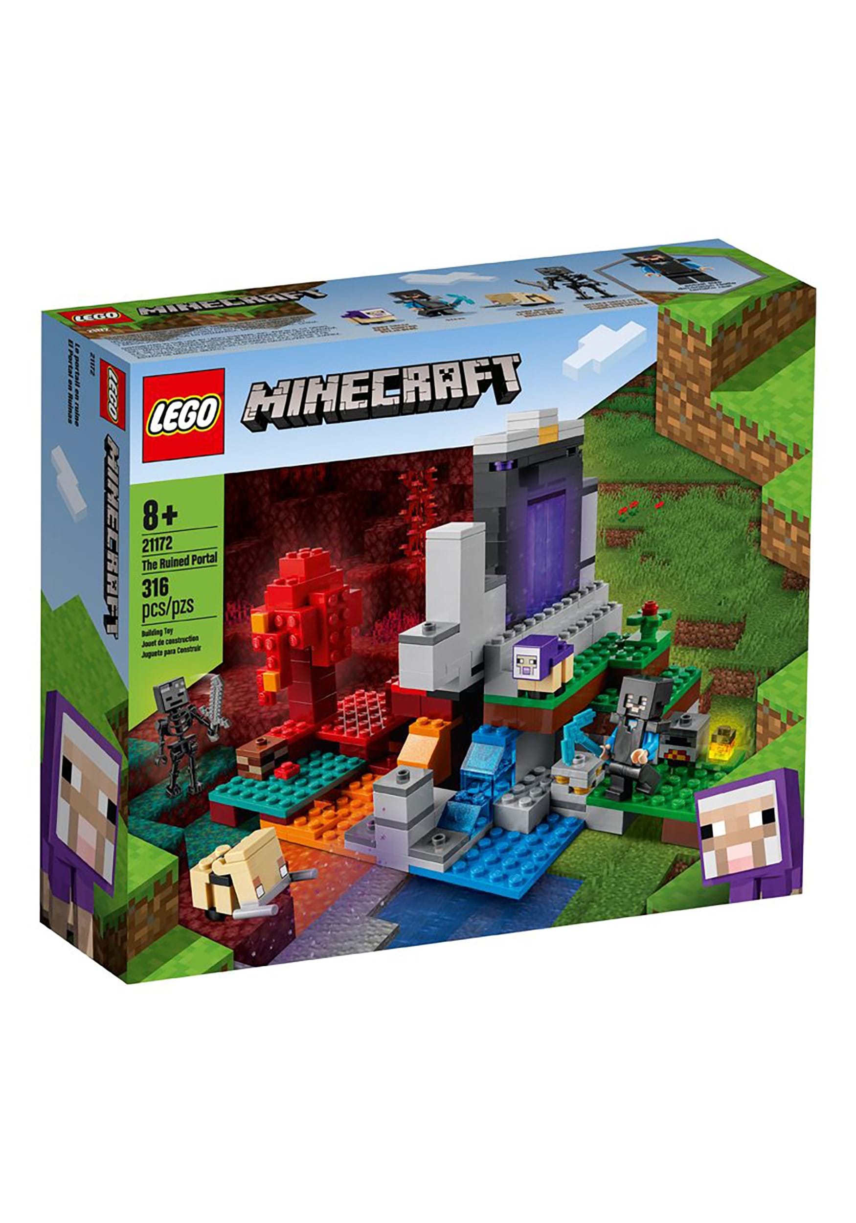 Hertog Blozend Donder Minecraft The Ruined Portal Building Set from LEGO