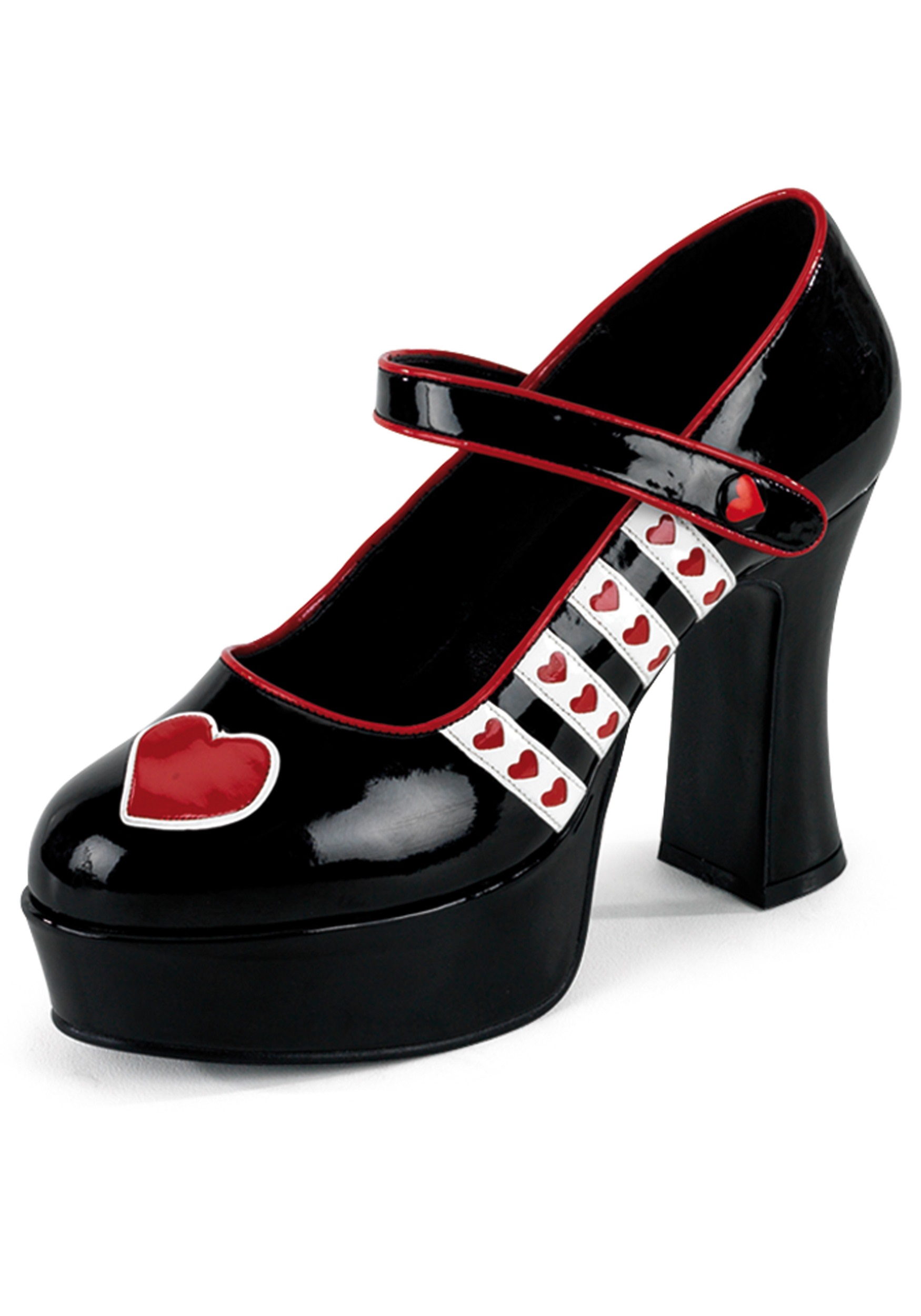 Queen of Hearts Womens Costume Shoes