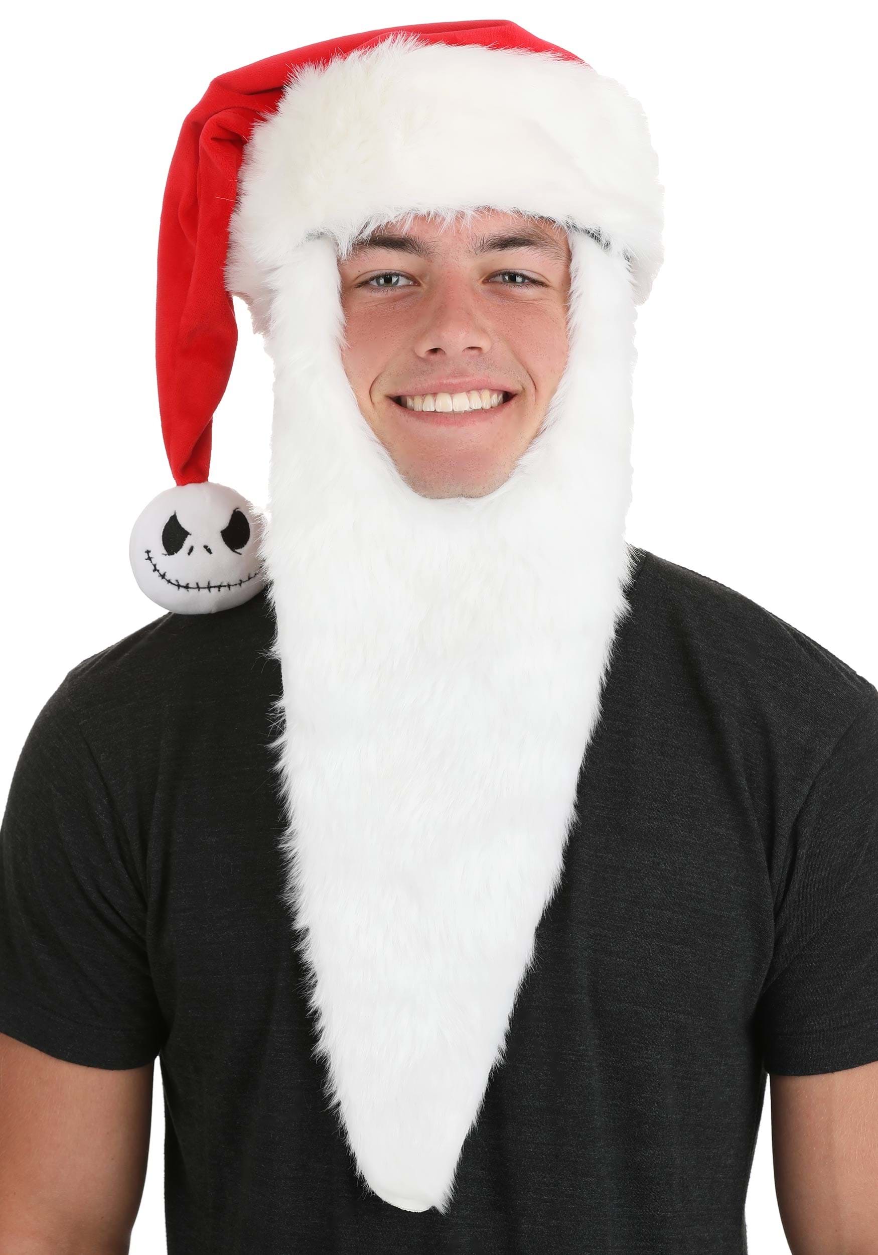 Nightmare Before Christmas Adult Jack Skellington Santa Hat