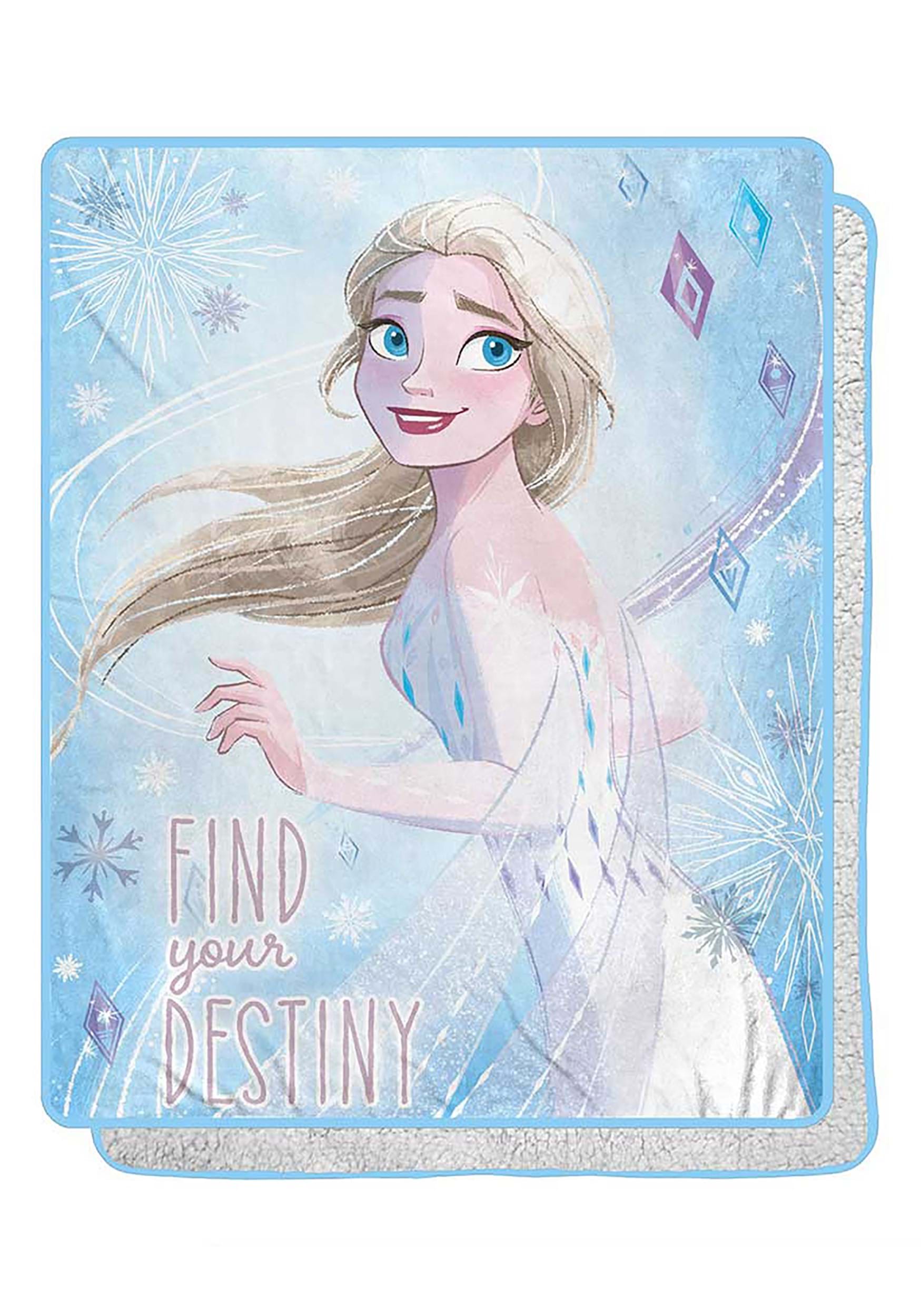 40"x50" Disney Frozen Princess Elsa Magical Destiny Sherpa Blanket