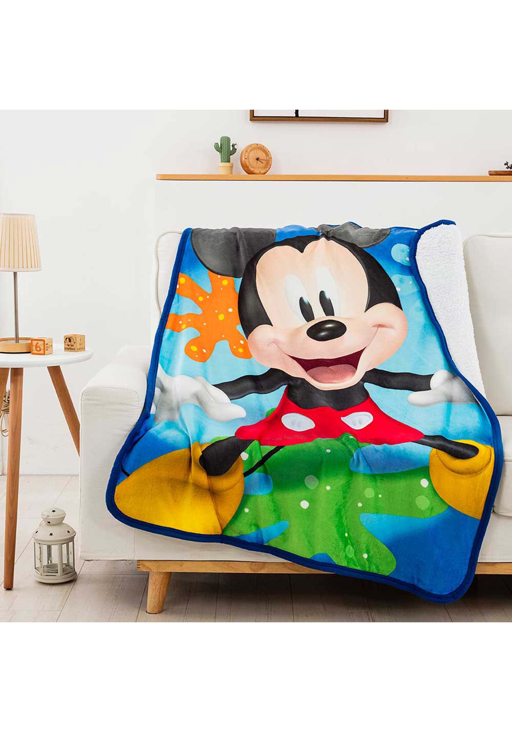 Fleece Travel Blanket Choose From Spiderman Mickey Minnie Mouse Lion King 50" 