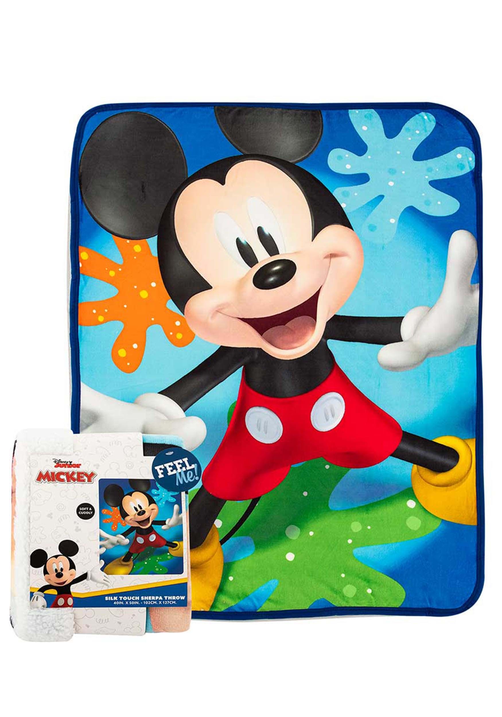Disney Mickey Mouse Splat Attack 40x50in Sherpa Throw