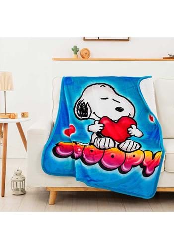 Peanuts Snoopy Silk Touch Sherpa Throw