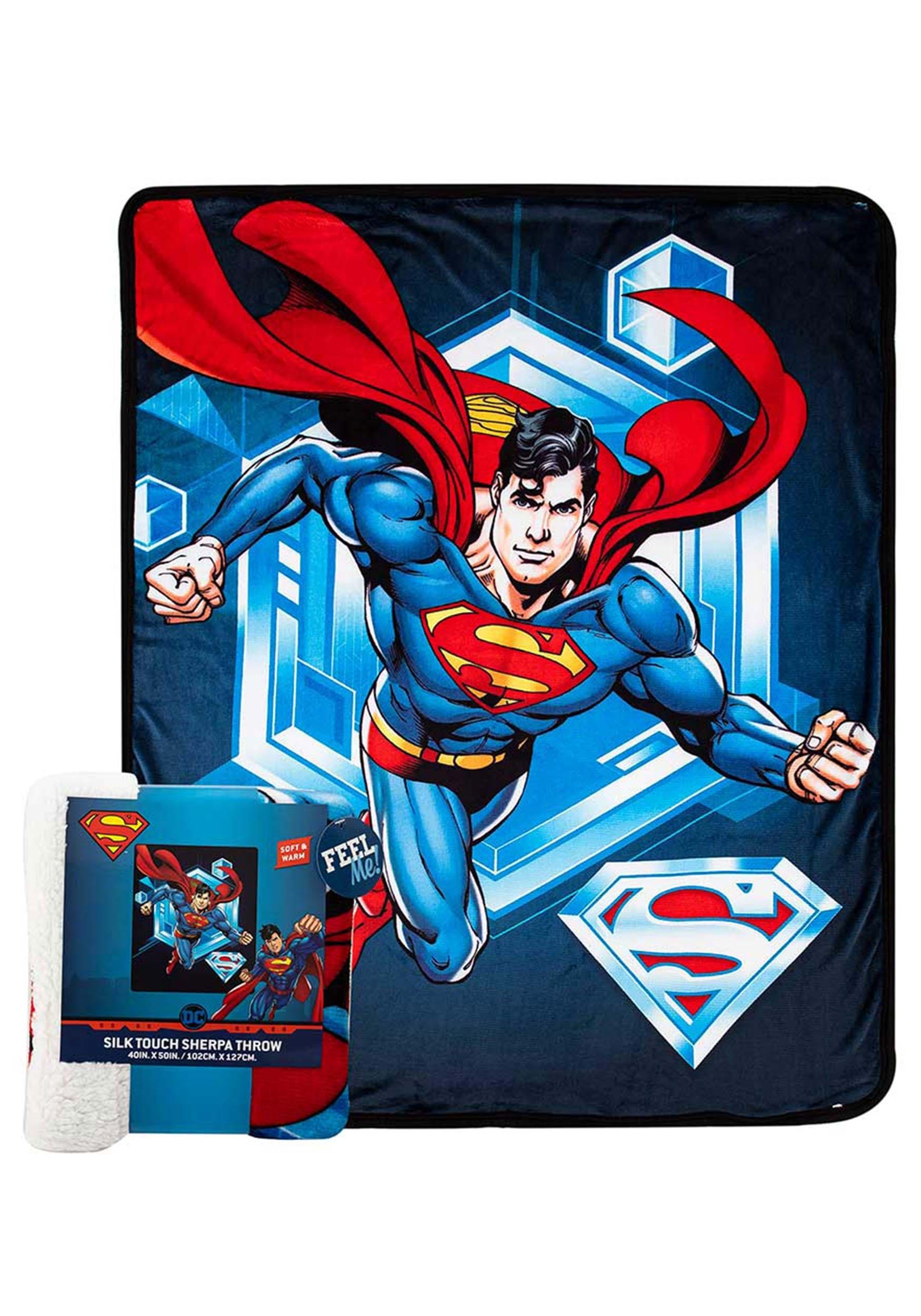 DC Superman to the Rescue Sherpa Blanket