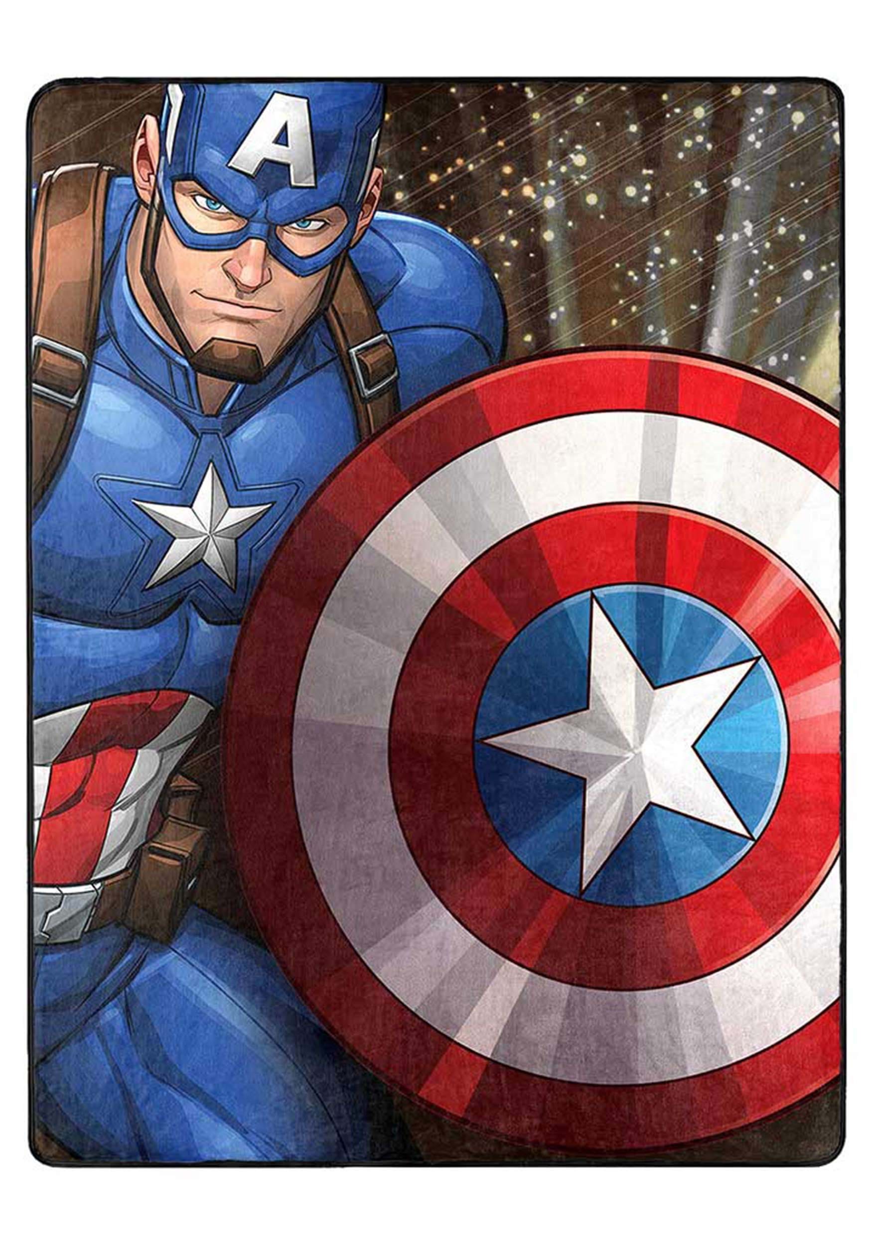 46"x60" Avengers Our Captain Silk Touch Throw | Marvel Blankets