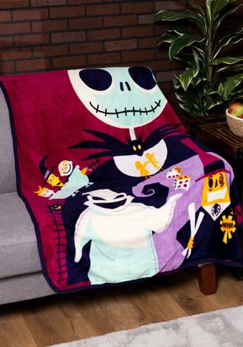 Nightmare Before Christmas Psychedelic World Throw
