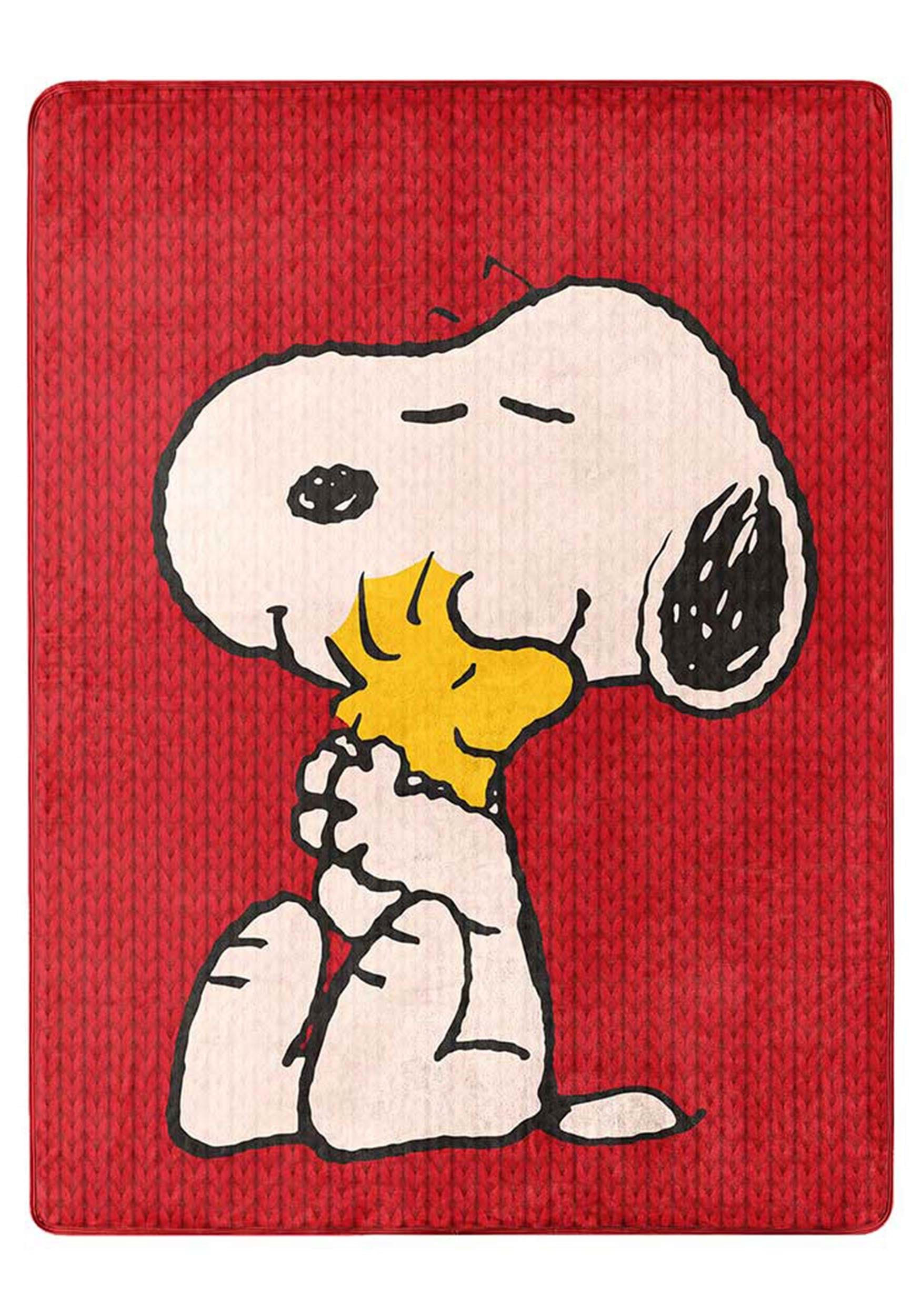 46"x60" Peanuts Snoopy and Woodstock Silk Touch Throw