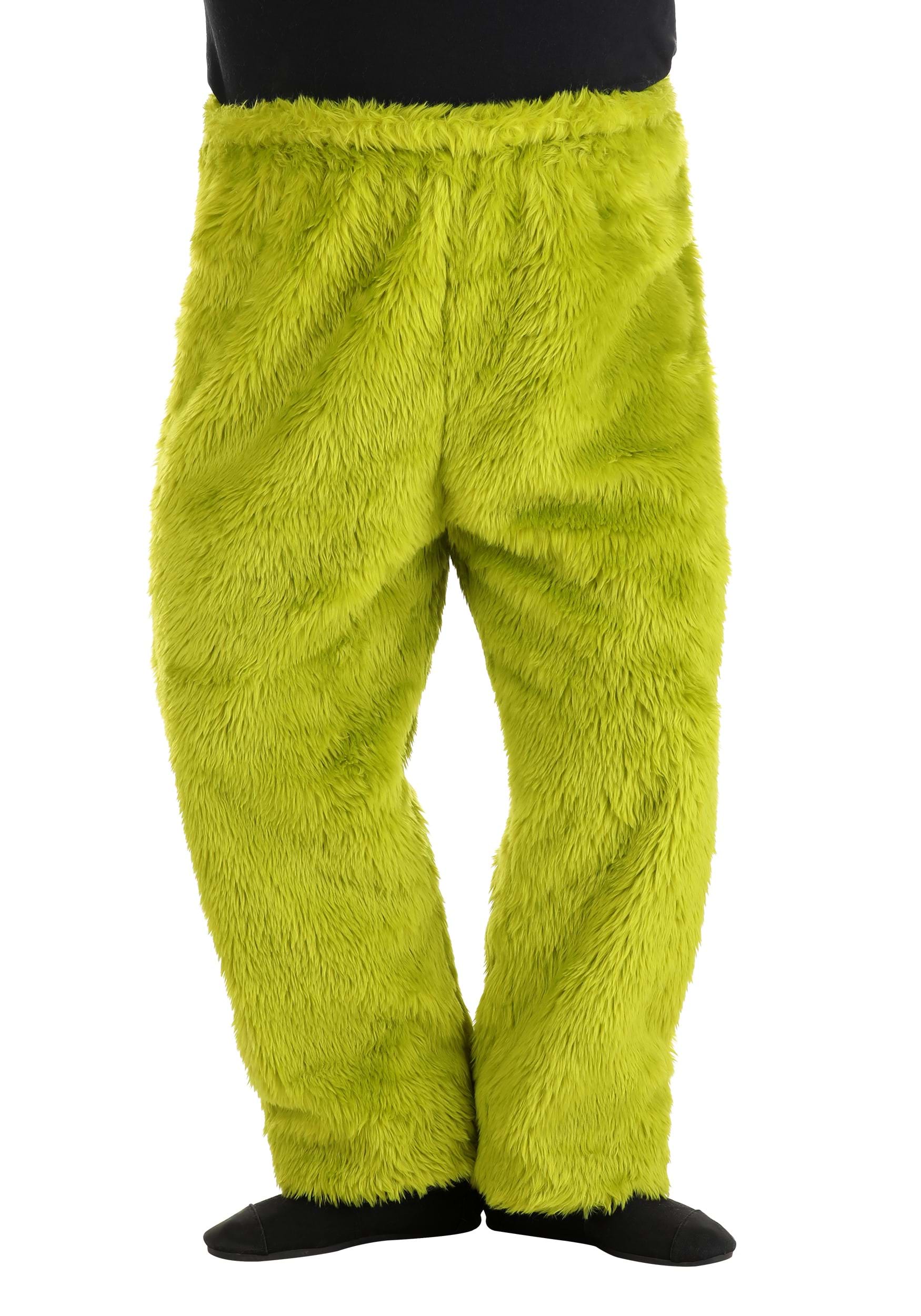 Adult Plus Size Dr. Seuss Grinch Fur Pants