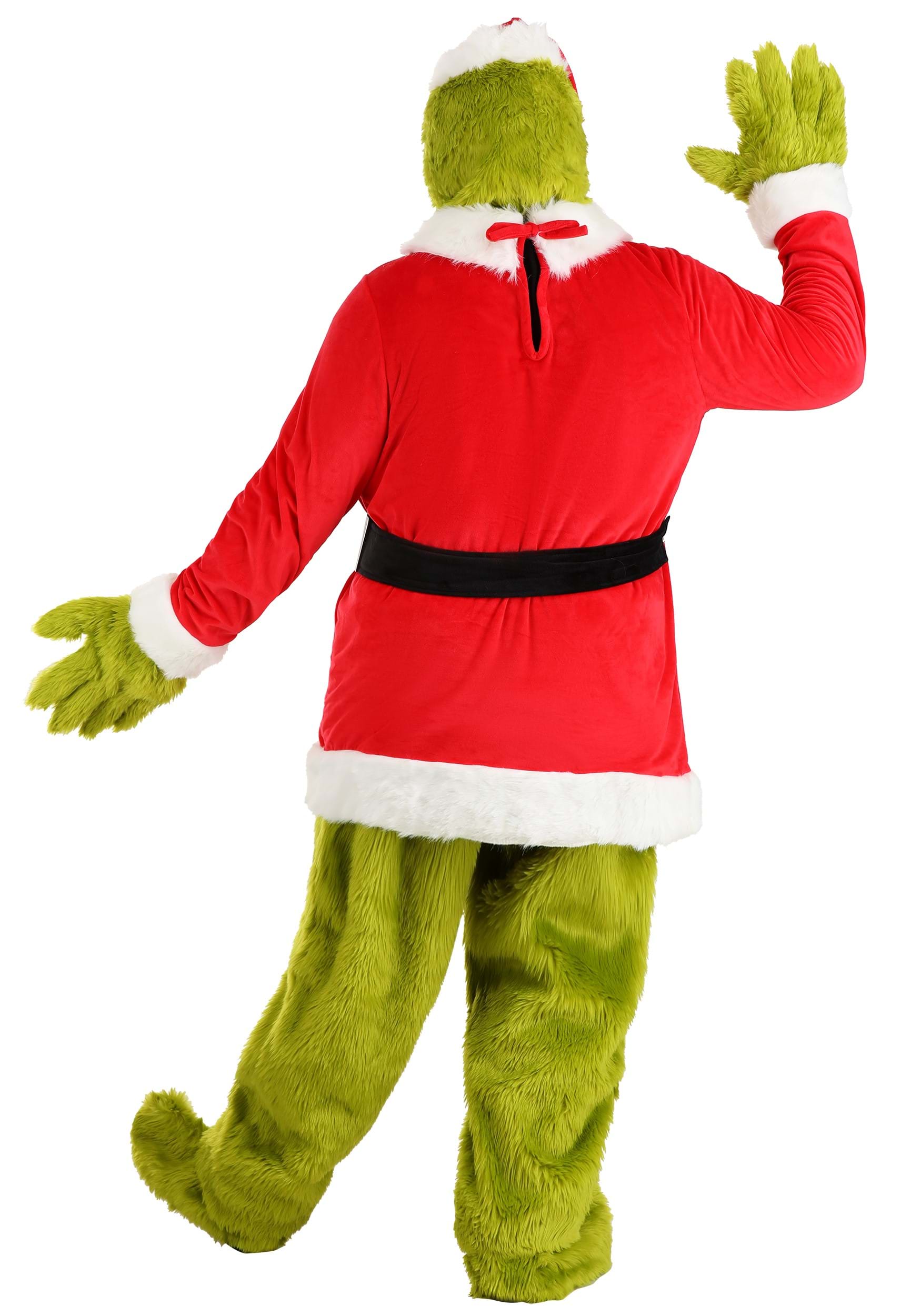 The Grinch Adult Santa Open Face Costume