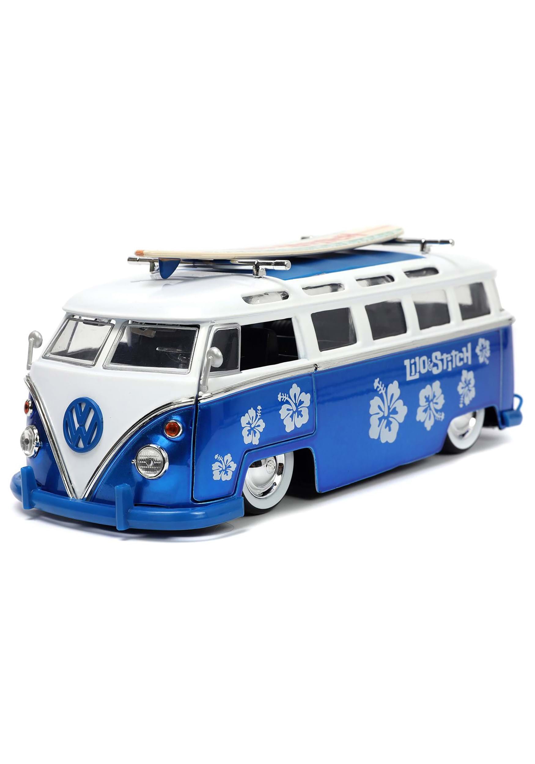 1:24 Scale Hollywood Rides 1962 Volkswagen Bus With Stitch Figure