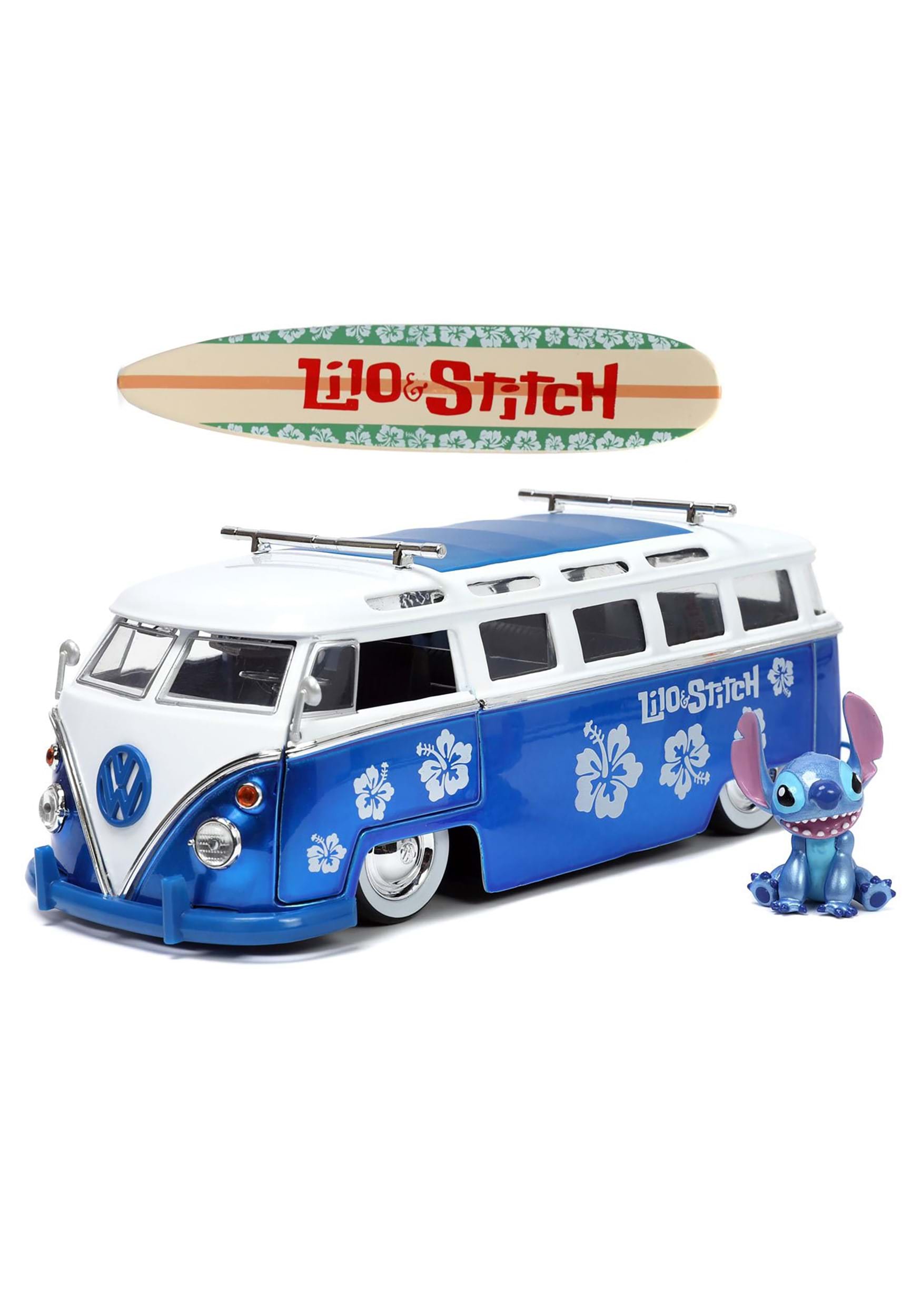 1:24 Scale Hollywood Rides 1962 Volkswagen Bus with Stitch Figure