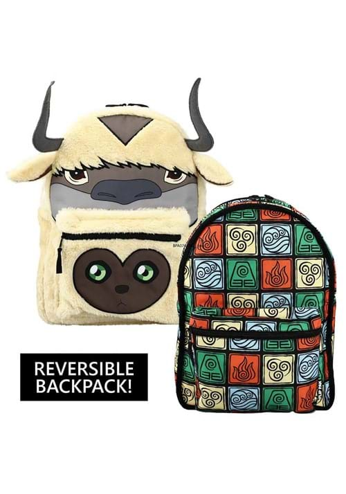 Avatar The Last Airbender Appa & Momo Reversible 3D Backpack